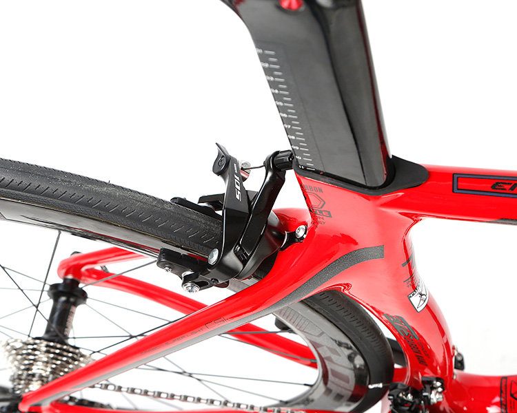 Carbon Fiber Fixed Gear Road Bike , 700c Disk Road Bike Skid Resistant