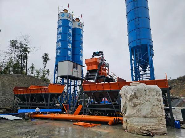 Ready Mix On Site Concrete Mixing Plant Companies Stationary Concrete Mixing