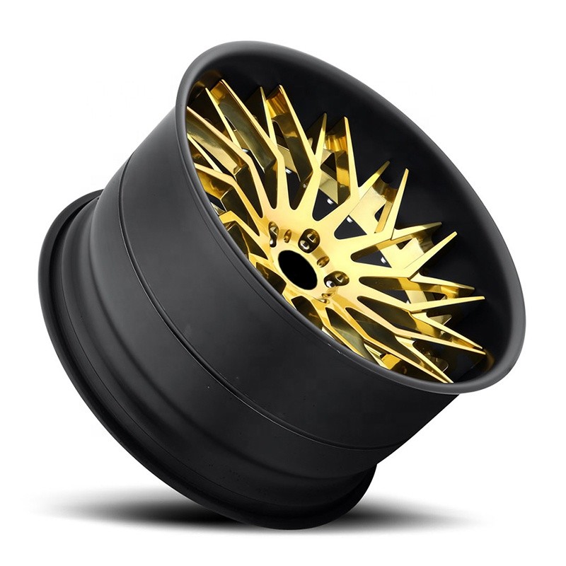 Custom designed Two pieces forged wheels 18 19 20 21 22 23 24 inch alloy car rim custom alloy car wheels