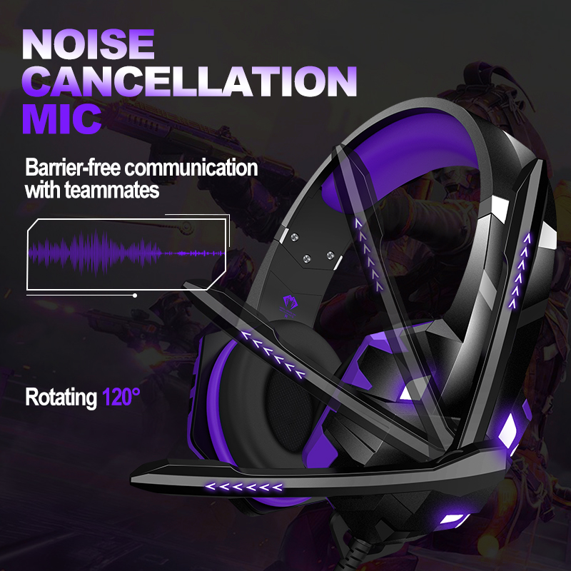 Waterproof 7.1 Noise Cancelling Gaming Headset With Mic For PC PS4 Xbox Free Sample