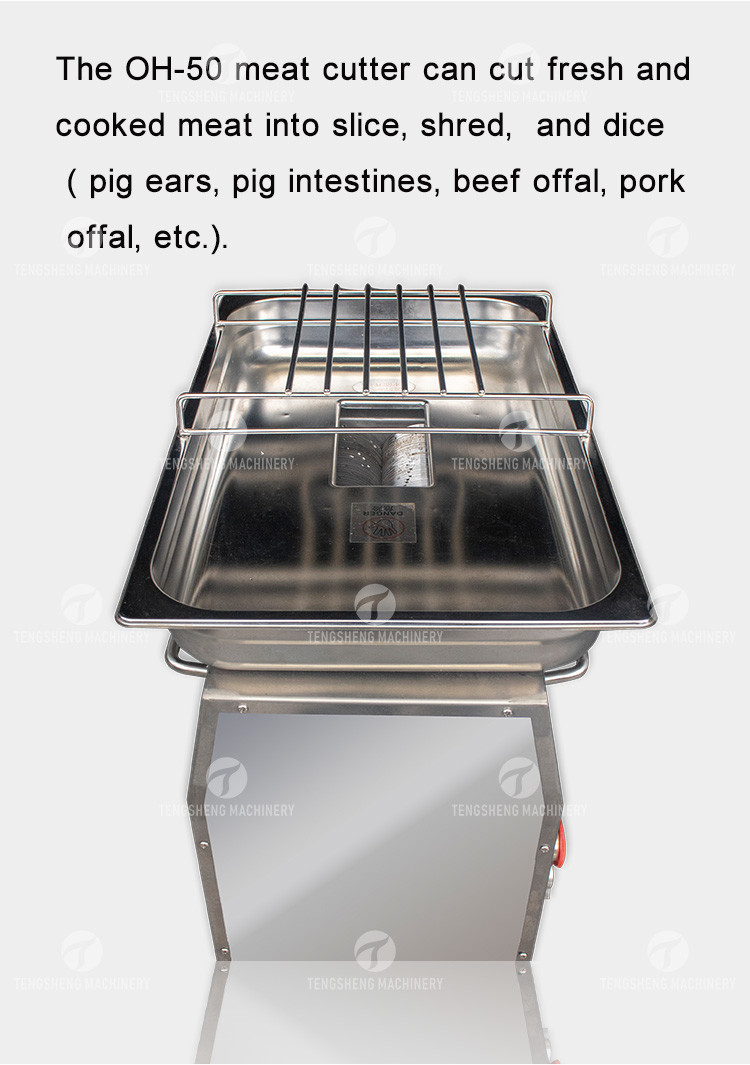 Multi Function 500KG/H Automatic Meat Cutter Pork Slicer For Hotel