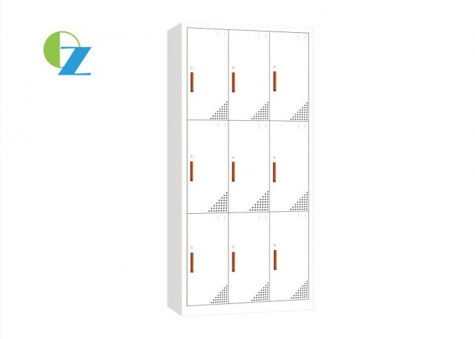Office 9 Door Locker Style Cabinet Height 1850mm KD Structure