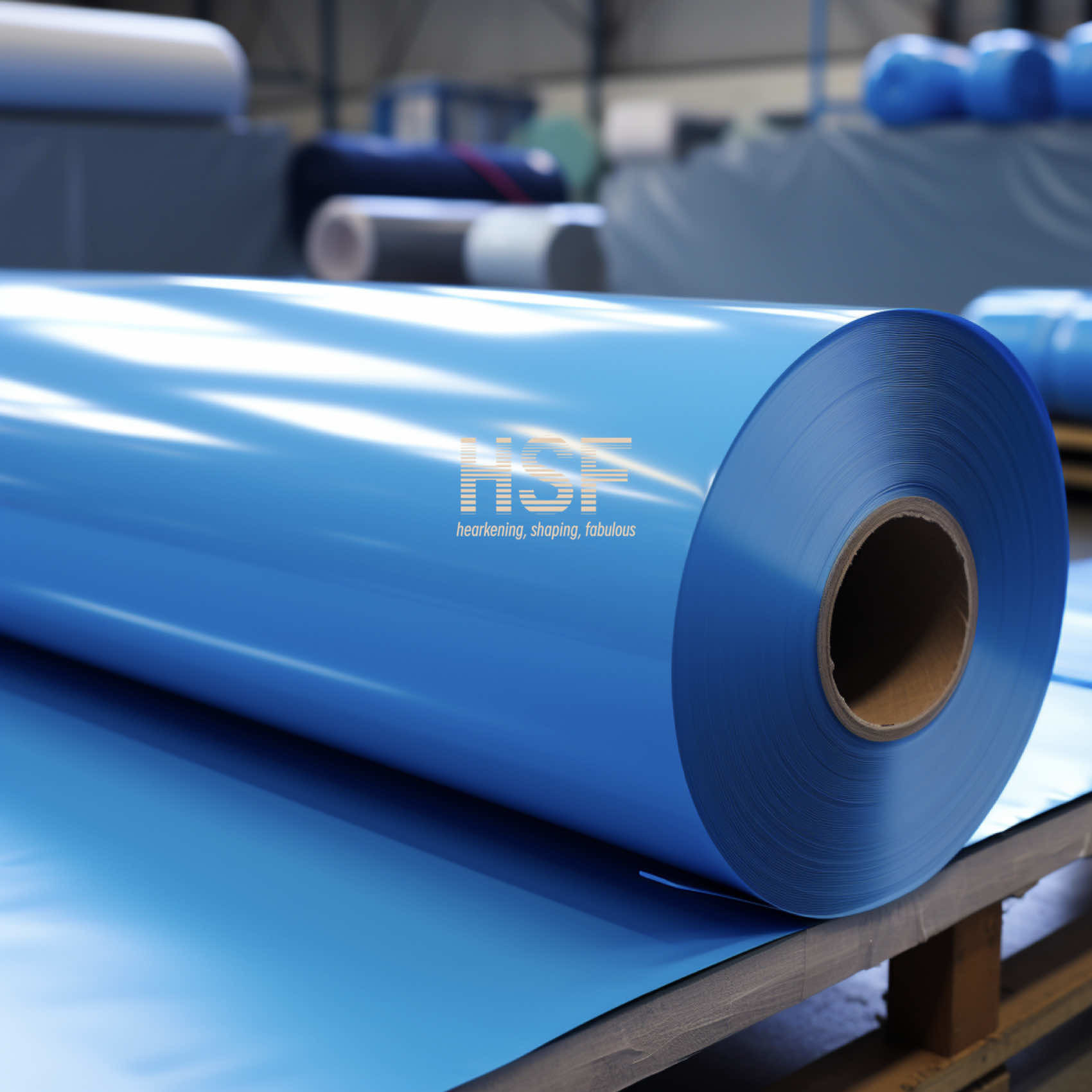 Opaque Blue 80μM High Density Polyethylene Film Halogen Free
