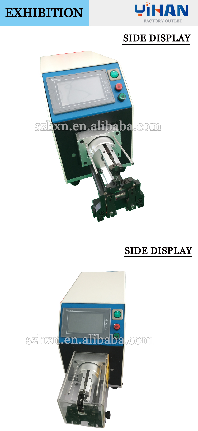 Computerized Coax Cable Stripping Machine with 4pcs Blade Stripping Length 0.1-85mm