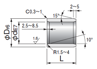 OILLESS BUSHING SLDIING BEARINGS BRASS SLEEVE BUSHING-MODEL