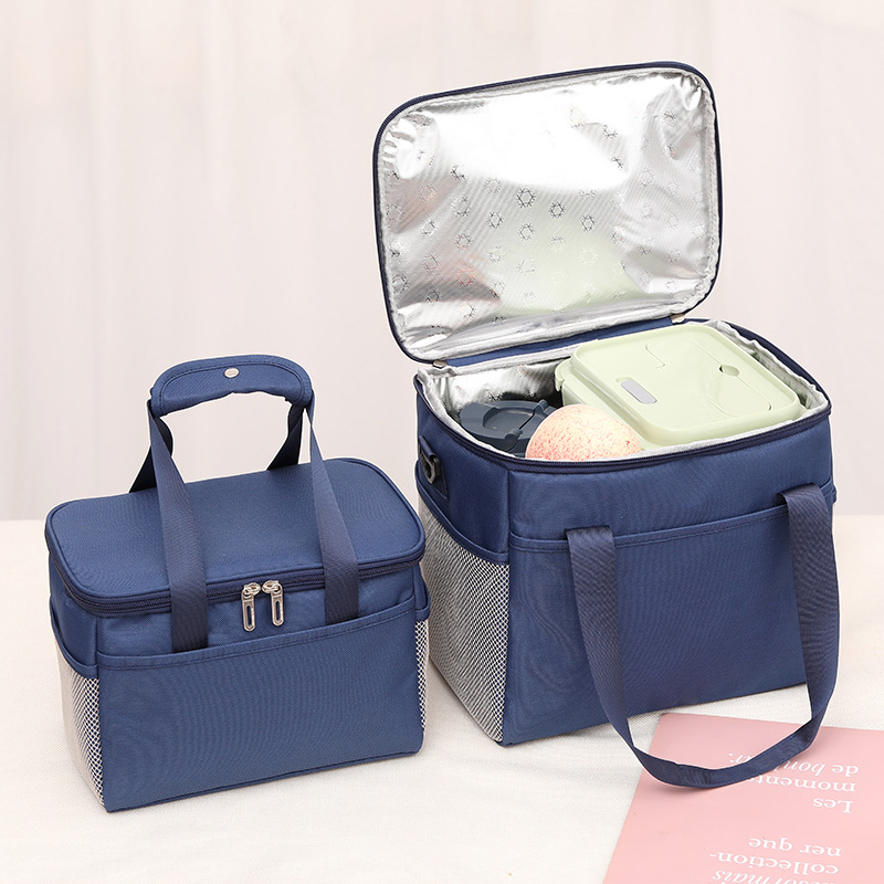 Multi Size Camping Insulated Tote Lunch Bag Box With Shoulder Strap Waterproof Oxford Cloth