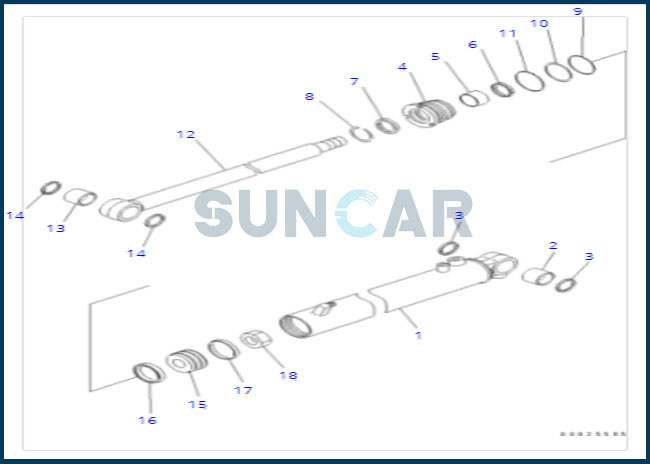 707-99-68515 7079968515 Slide Cylinder Seal Repair Kit For KOMATSU PC400-5D PC400-6C