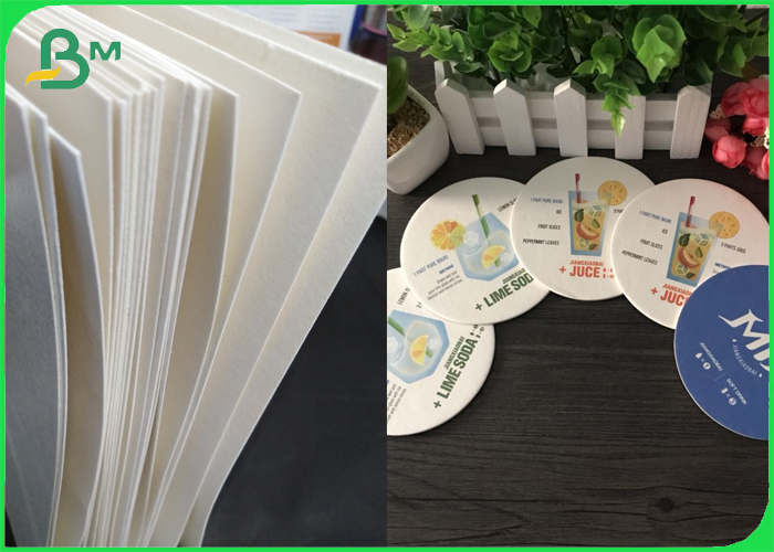 275gsm + 15g PE Coated Single Sided Beer mat Board White 