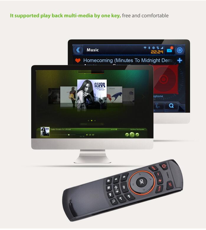 TV Box X6 Air Mouse Backlight 2.4G Wireless Remote Control With Keyboard