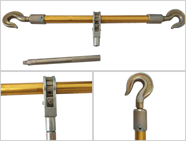 Aluminum Alloy Turnbuckle Transmission Line Stringing Tools With Double Hook