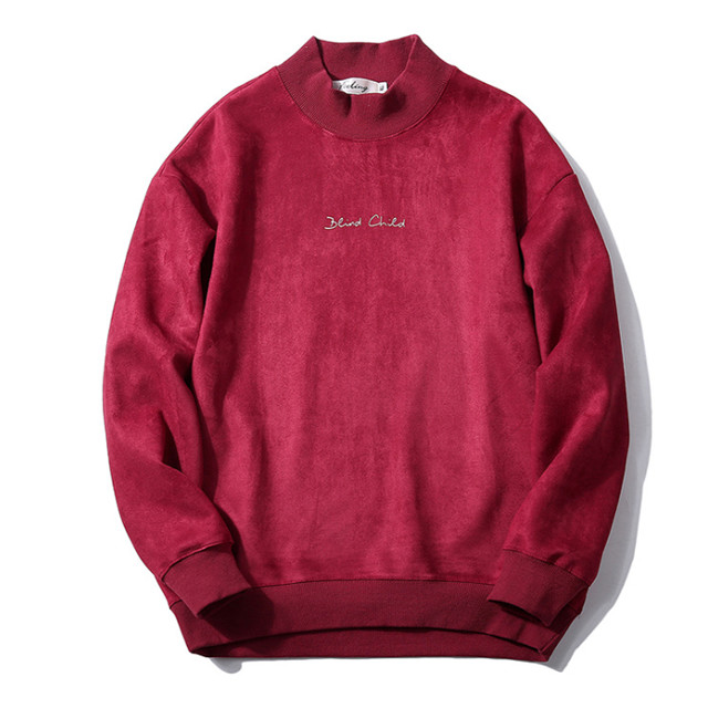 100% cotton Graphic Print Suede Plain Crew Neck Sweatshirt