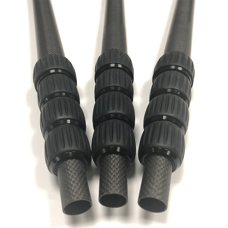 Roll Wrapped Telescoping Carbon Fiber Tubing 1360mm Length