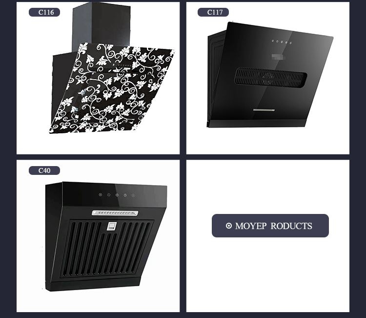 Quiet Side Suction Cooker Hood Kitchen Extractor 600mm 183W