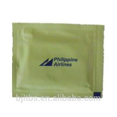 disposable individual packed customized airlines wet paper tissue