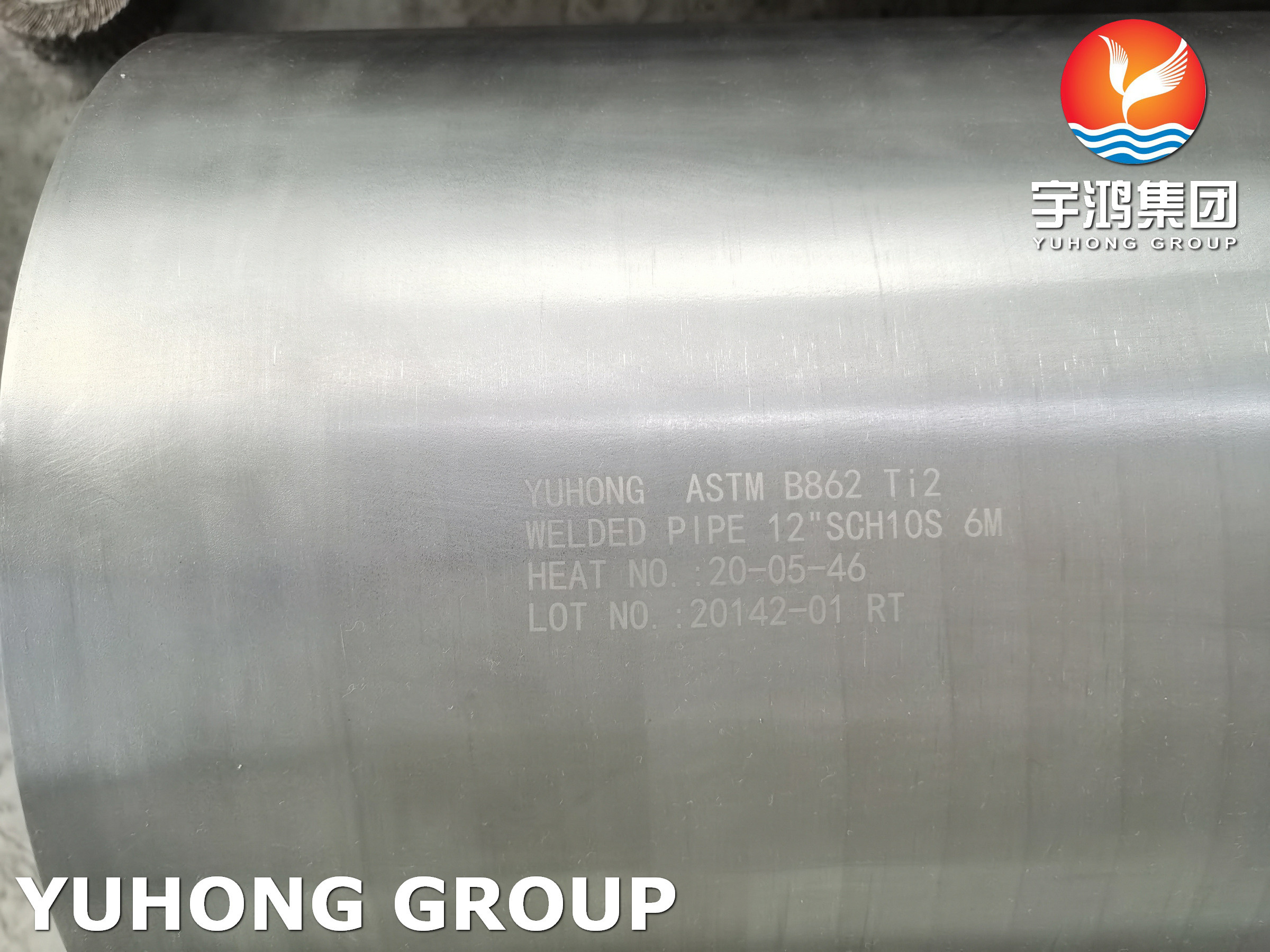ASTM B862 Gr 2 Ti2 UNS R50400 Titanium Alloy Welded Pipe