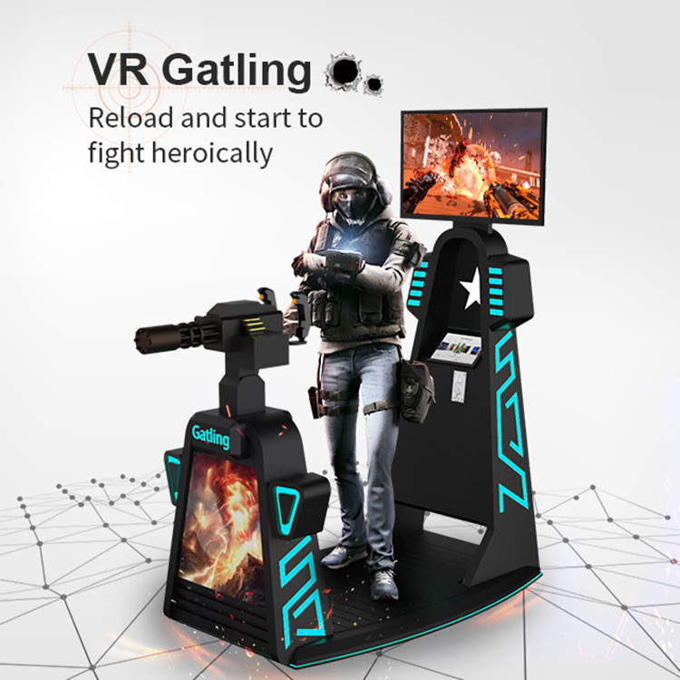 Commercial VR Simulator 9d Virtual Reality HD Arcade 360 Cinema Shooting Flight