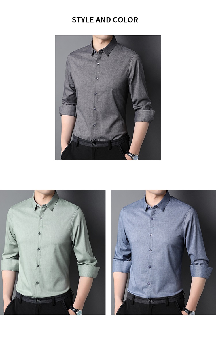 Autumn Popular Shirt Long Sleeve for Men and Boys Nonwoven Heat-transfer Printing