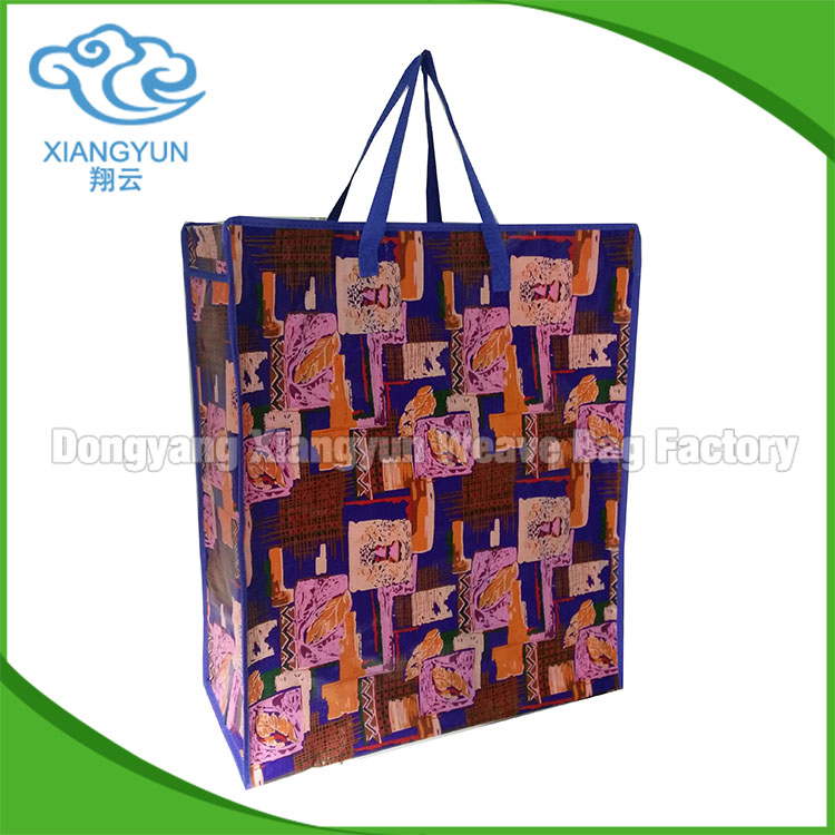 Laminated PP Woven Shopping Bag Customized Printing Woven Bag Reusable