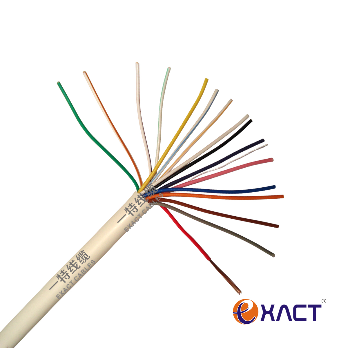 PVC Insulated 16x0.22mm2 TC Tinned Copper Conductor Control Cable CPR Eca Alarm Cable