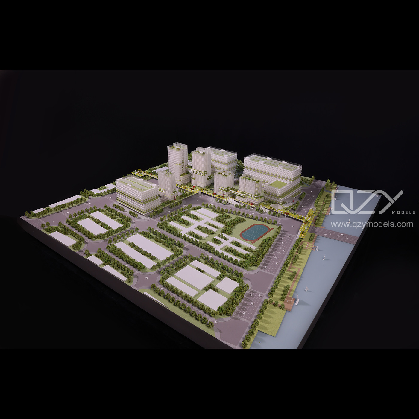 ODM Scale Plastic Architectural Models Maquette HUAYI 1:500 Industrial Park