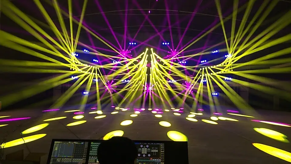 14 PSC LED Gold Dot Matrix Lights Input Voltage V AC90-240V 50-60Hz 14 Warm White DMX