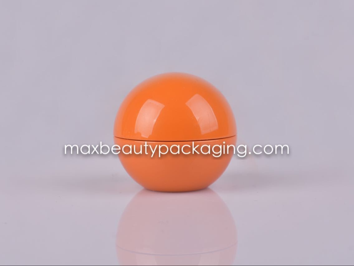ball shape pp cream jar 80g different size available plastic cosmetic packaging cream jar plastic bottle
