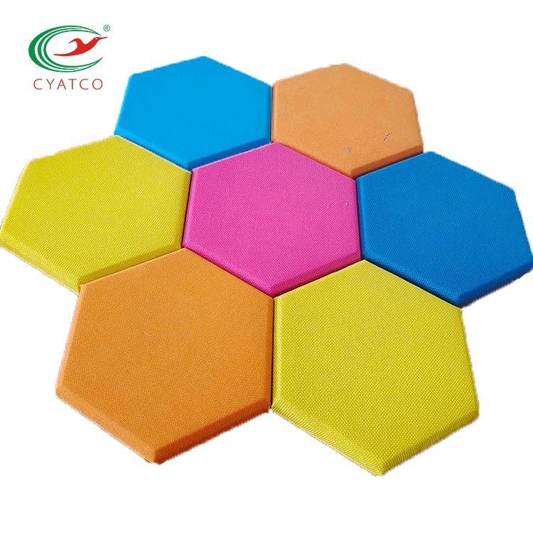 Fiberglass Sound Acoustic Panel Fabric Covering Mildewproof Practical