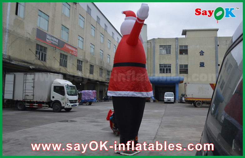 Inflatable Tall Man Inflatable Inflatable Air Dancer Festeval Decoration Santa Claus Red Color For Event