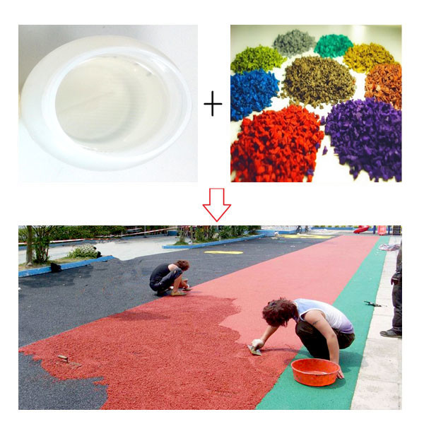 No Smell PU Binder Polyurethane Adhesive Glue For Race Track