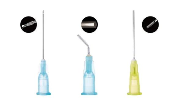 Dental irrigation needle tip multi color for cleaning wounds 25g 27 g 30gTip End