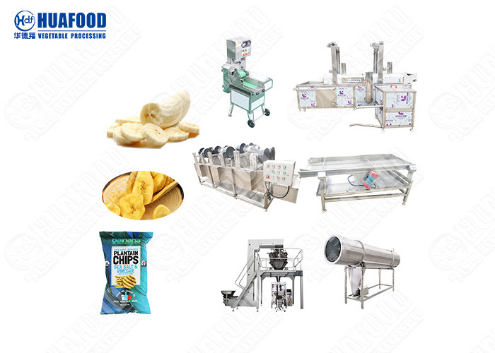 Banana Chips Processing Machine Automatic Chips Making Machine Commercial Potato Chip Fryer
