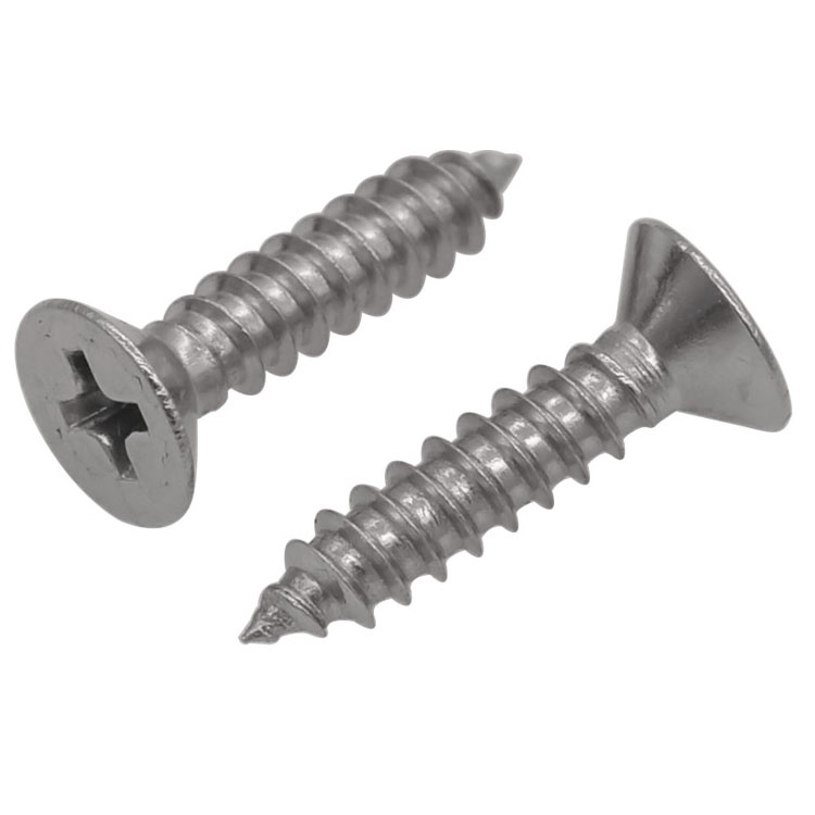 OEM ODM Self Tapping Screws 120 Degree Flat Lock Screws