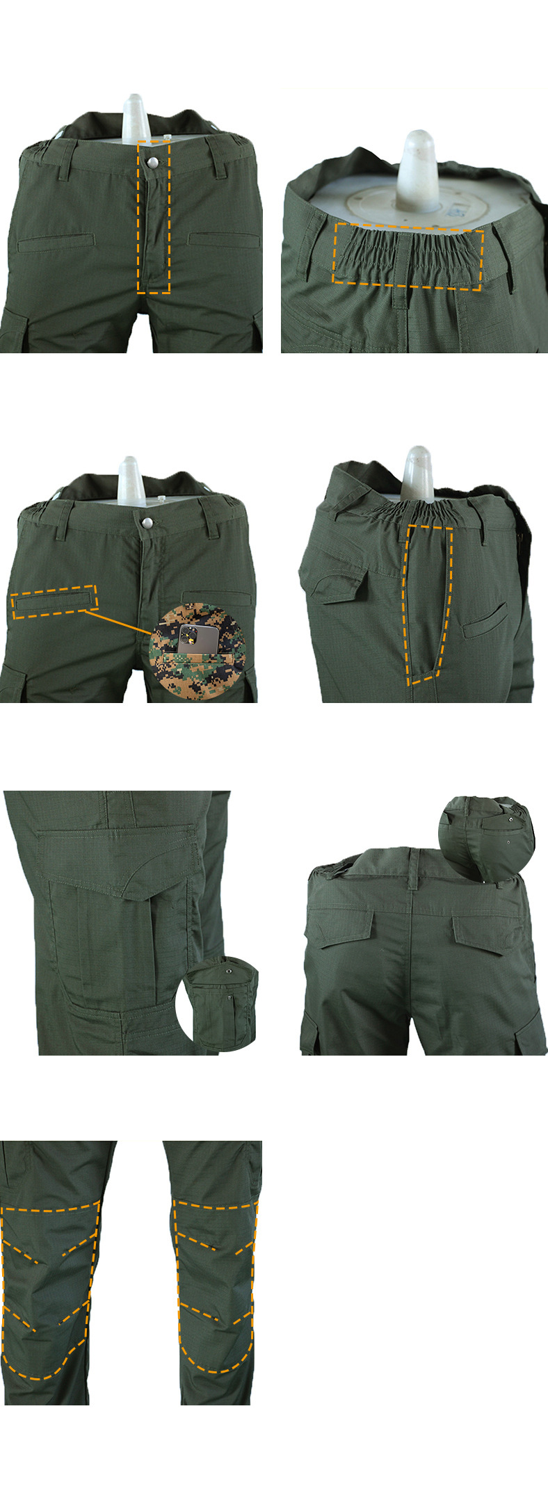 Woodland Camo Style Men's T-Shirt and Moisture Wicking Camo Hunting Pants for Benefit