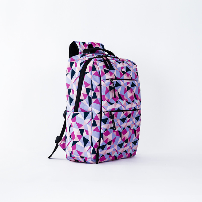 Nylon Ladies Laptop Backpack Set Waterproof 3 Piece School Bag