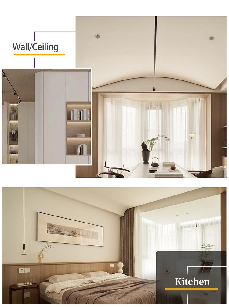 Decorative Manufacturers Supply Composite Skin Texture Wood Veneer Wall Panels