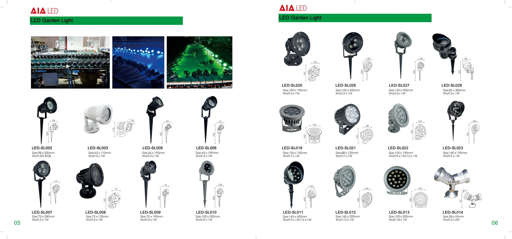 3W IP67 waterproof outside LED spot light &spike led garden light/ LED lawn light garden lamp