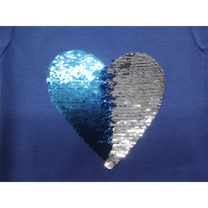 Breathable Cloth Heart Pattern Cotton Girl T-Shirts for Girls' Comfort and Fashion