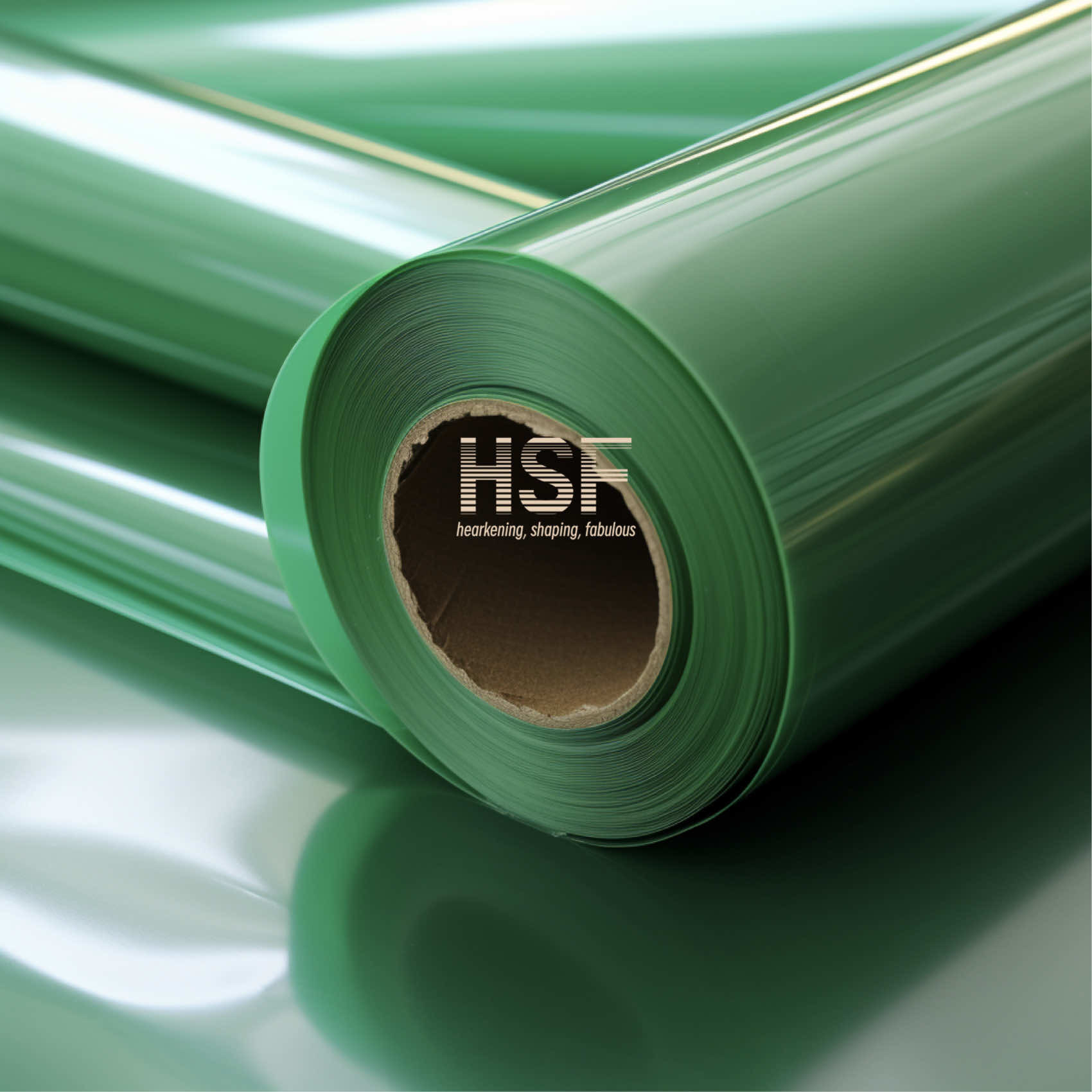 80 Micron Opaque Green Mono Axially Oriented Polyethylene / PE Film