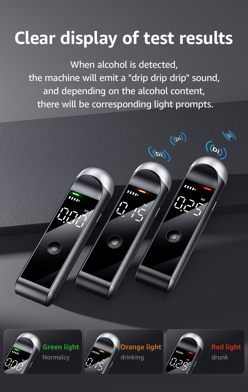 Home Breathalyzer Machine Compact Breathalyzer With Blowing Sound Reminder