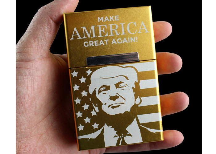 Funny Daily Household Items Trump'S Perimeter Aluminum Rolled Cigarette Box Magnet