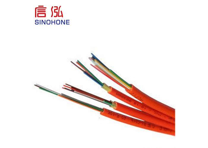 Tight Buffer Fiber FTTH 1-4 Core Indoor Fiber Optic Cable Of Flame Retardant