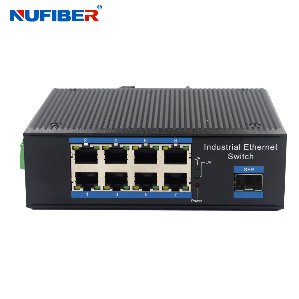 OEM ODM Fiber Media Converter RJ45 8 Port Unmanaged Ethernet Switch