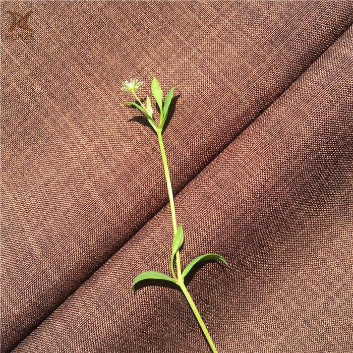Coated Type PA Coated 110GSM Polyester Imitation Linen Fabric Woven for Sofa Pillow
