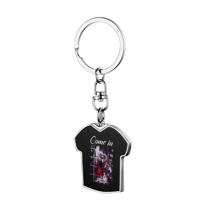 Sublimation Blank Keyring Soccer Jersey Shape European And American Style Keychain Pendant