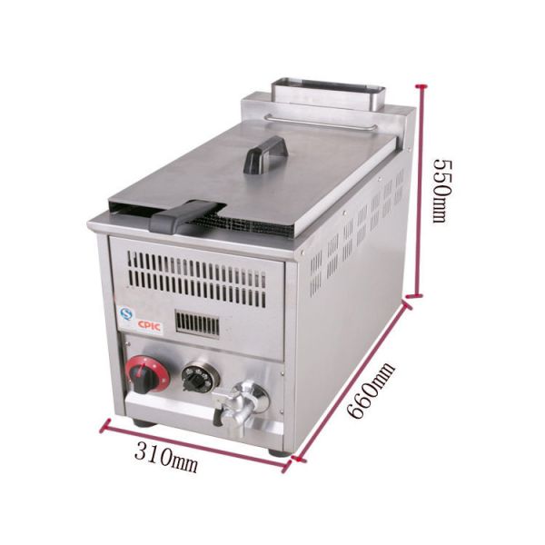 Crispy Fried Fruit Commercial Catering Equipment Single Cylinder For Food