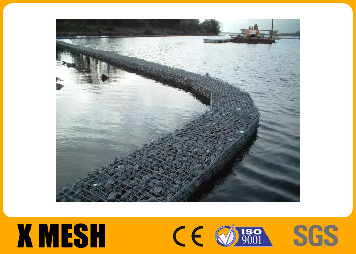 2x1x1m 80x100 Welded Wire Mesh Gabion Hot Dip Galvanized For Retaining Walls