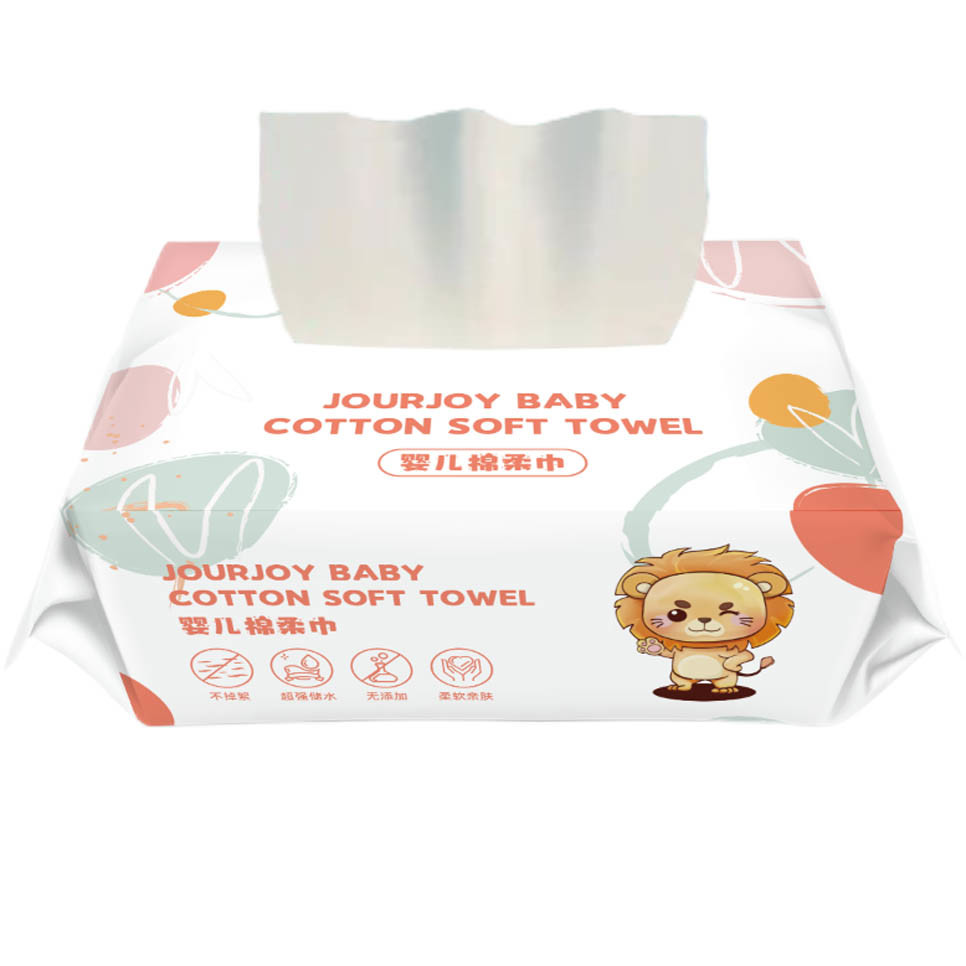 Additive Free Household Products Disposable Cotton Wipes ODM With Size Is 15*7*10.5cm 66 Pieces And Weight Is126 Gram