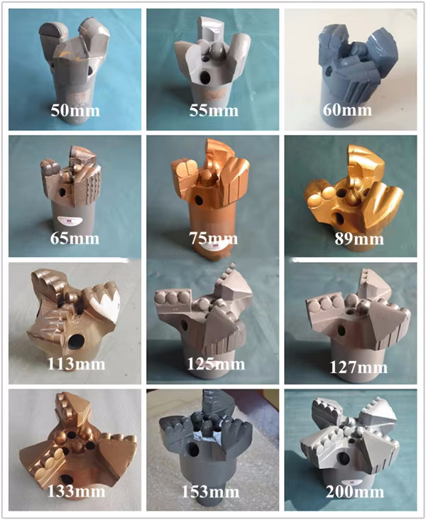 PDC Concave Non-Core Drill Bit 3wings/4wings/5wings for Water Well