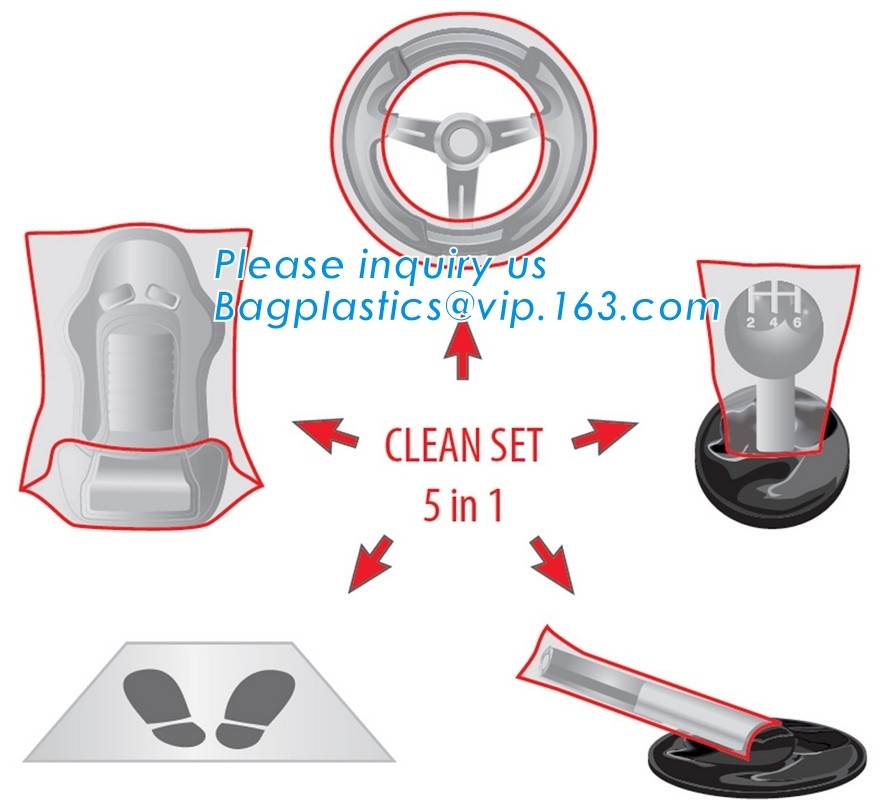 Disposable Seat Covers, Car Universal Plastic Seat Covers for Airplane Seats, Salon Chairs, Restaurant Seats