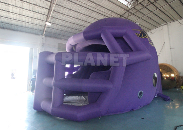 Customized Large Blow Up Mascot Football Game Starting Entrance Inflatable Helmet Tunnel